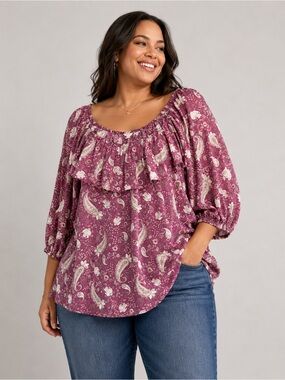 🎉5 for $45🎉 Cato top blouse shirt size 26W/28W